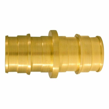 HOMESTEAD 0.75 x 0.75 in. Barb Brass Straight Coupling, 50PK HO2190676